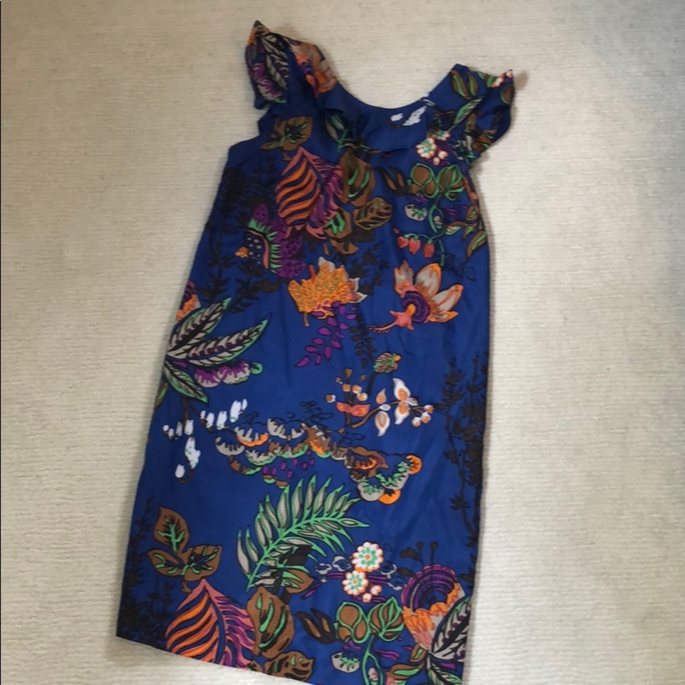 J.Crew Floral Silk Dress